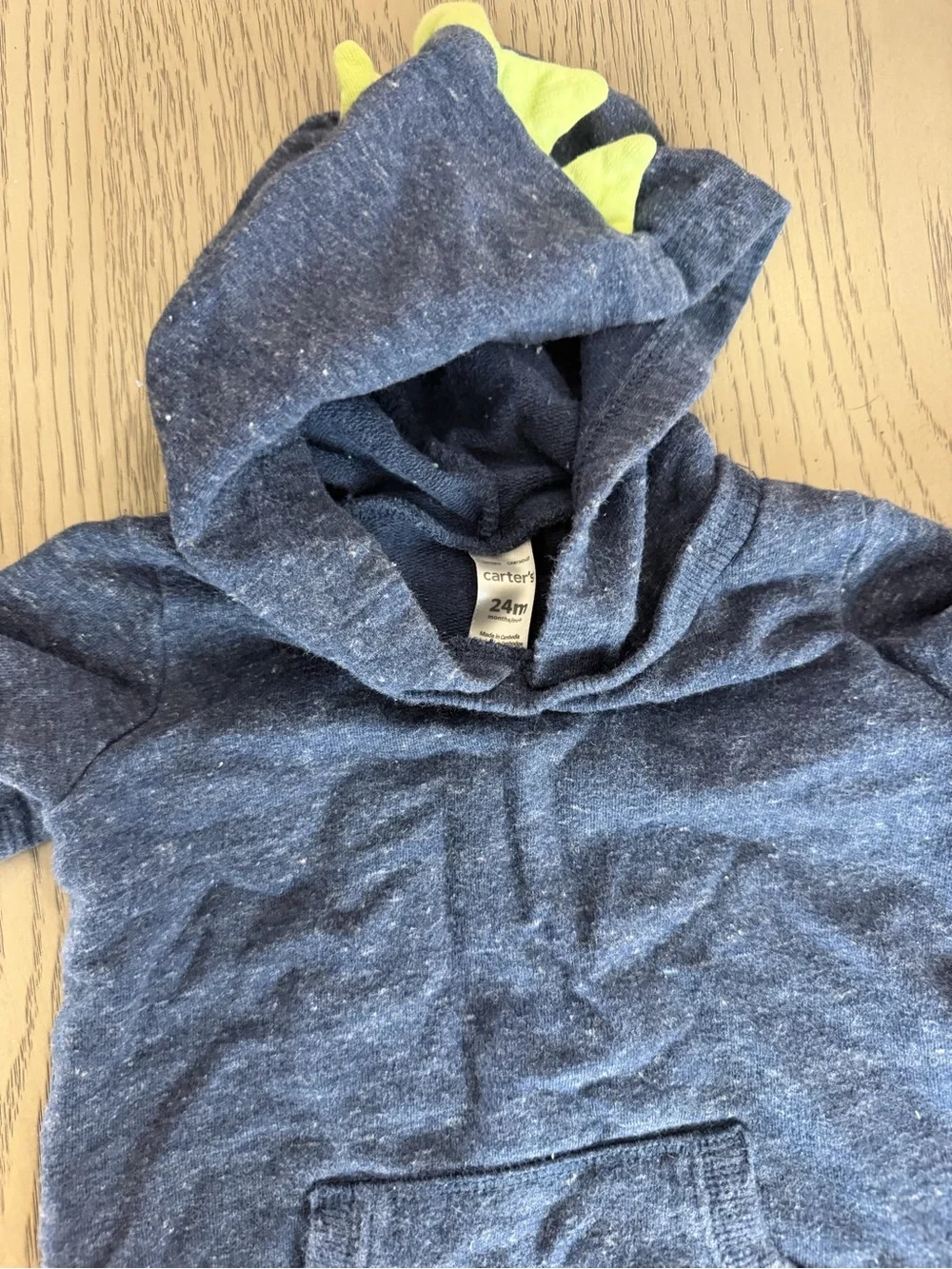 Carter's Navy Blue Dino Hooded One-Piece